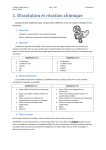 1. Dissolution et r&eacute;action chimique