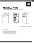 Owners Manual - Studio Monitor 4429 (French)