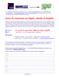 Jeux et concours en ligne : mode d`emploi