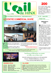 LE CENTRE COMMERCIAL OUVRE - Oeil de Hinx