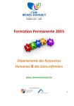 Formation Permanente 2015 - Le CHR Mons