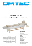 Bateau cargo avec engrenage &eacute;lectrique
