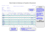 Mode d`emploi du Bordereau de Proposition d`Avancement