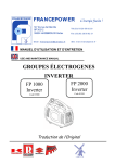 GROUPES ÉLECTROGENES INVERTER