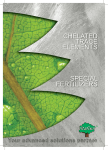 CHELATED TRACE ELEMENTS SPECIAL FERTILIZERS