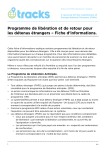 Programme de lib&eacute;ration et de retour pour les d&eacute;tenus