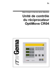 Unité de contrôle du réciprocateur OptiMove CR04