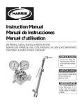 Instruction Manual Manual de Instrucciones Manuel d`utilisation