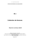 59 J Collection de factures Répertoire numérique détaillé