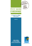 T&eacute;l&eacute;charger le guide d`archivage &agrave; l`usage des coll&egrave;ges et lyc&eacute;es