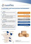 Consultez notre brochure Logistique