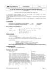 Composition Propri&eacute;t&eacute;s et caract&eacute;ristiques Mode d`emploi