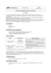 Composition Propri&eacute;t&eacute;s et caract&eacute;ristiques Mode d`emploi