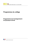 Programmes du collège - Education.gouv