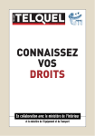 CONNAISSEZ VOS DROITS