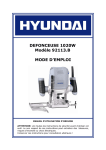 DEFONCEUSE 1020W Mod&egrave;le 92113.B MODE D`EMPLOI