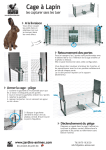 Mode d`emploi de la cage &agrave; lapin