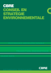 CBRE CONSEIL EN STRATÉGIE ENVIRONNEMENTALE