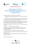 Mode d`emploi pour le WP4 D 4.3 Programmes des