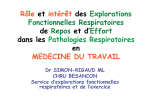 Indication des explorations fonctionnelles respiratoires