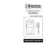 5-in-1 Motion Sensor / Alarm 5 en 1 Détecteur de