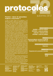 Protocoles. N°72