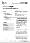 Trouver un stage : adresses utiles en Bretagne