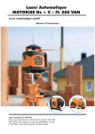 Laser Automatique MOTORISE Hz + V &ndash; FL 250 VAN