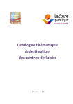 catalogue de prestations thématiques