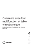 Cuisinière avec four multifonction et table vitrocéramique
