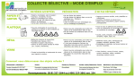 COLLECTE SÉLECTIVE – MODE D`EMPLOI - St