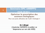 Pour une juste utilisation de l`outil « biologie