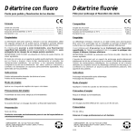 Détartrine con fluoro Détartrine fluorée