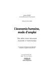 L`économie humaine, mode d`emploi