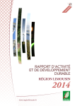 rapport d`activit&eacute; et de d&eacute;veloppement durable