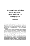 Information spatialis&eacute;e et d&eacute;formation cartographique en