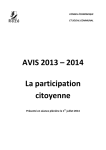 Avis du CESC : La participation citoyenne