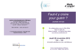 Flyer Journ&eacute;e Faut-il y croire pour gu&eacute;rir VF