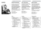 Gebrauchsanleitung Mode d`emploi User instructions