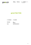 greenTalk FAQ
