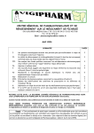 Mai - Centres Régionaux de Pharmacovigilance