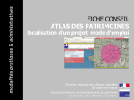 Fiche conseil sur l`atlas des patrimoines