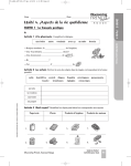 Unité 4. Aspects de la vie quotidienne