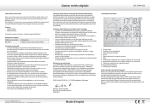 Station météo digitale Mode d`emploi