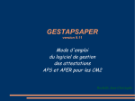 Mode d`emploi de GESTAPSAPER