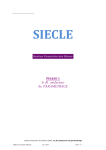 PHASE 1 le fil conducteur du PARAMETRAGE