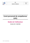 Livret personnel de comp&eacute;tences (LPC)