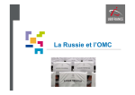 La Russie et lOMC - Aquitaine Export