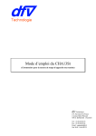 Mode d`emploi du CHA13St