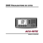 200S VISUALISATIONS DE COTES - Acu-Rite
